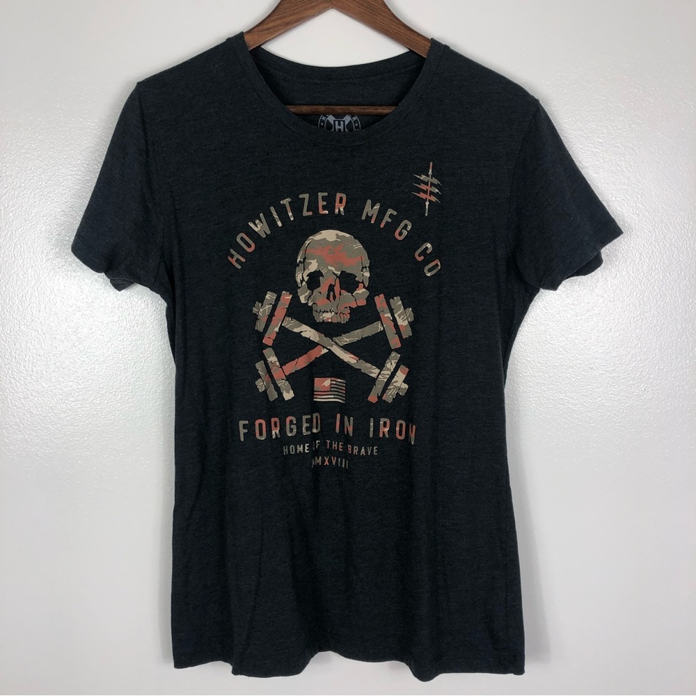 Howitzer Patriot MFG Co Forged In Iron T-Shirt Size Youth XL